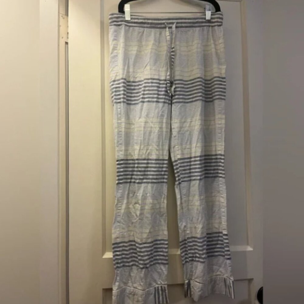 Victoria Secret Striped Blue and White Pants
